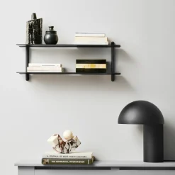 Gejst Nivo shelf F, Dark-stained ash- Black Best