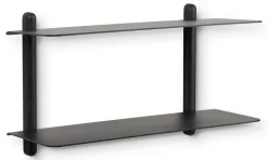 Gejst Nivo shelf F large, oiled ash- Black Hot
