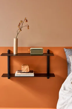 Gejst Nivo shelf F large, oiled ash- Black Hot