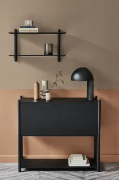 Gejst Nivo shelf F large, oiled ash- Black Hot