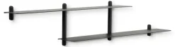 Gejst Nivo shelf H large, oiled ash- Black Best