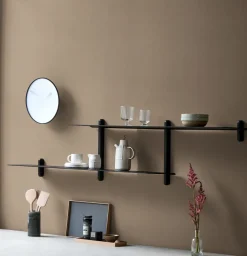 Gejst Nivo shelf H large, oiled ash- Black Best