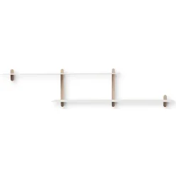 Gejst Nivo shelf H, Light oak- White Best