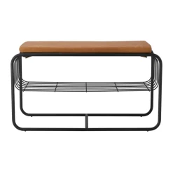 Scandi Living Nod bench/shoe rack 80x36x42 cm, Black Outlet