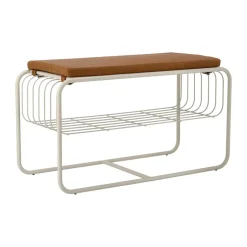Scandi Living Nod bench/shoe rack 80x36x42 cm, Beige Outlet