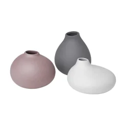 Blomus Nona vase 3-pack, Pewter-micro chip-bark Multi
