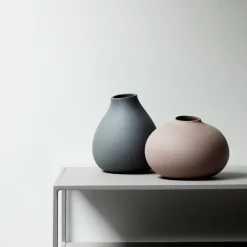 Blomus Nona vase 3-pack, Pewter-micro chip-bark Multi