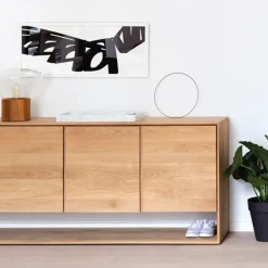 Ethnicraft Nordic sideboard, Oiled oak 2 doors Beige Online