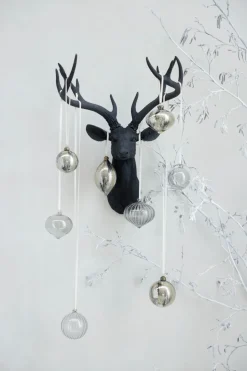 Lene Bjerre Nosille Christmas tree bauble 10 cm, Silver-gold Gold-coloured Discount