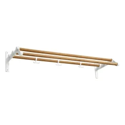 Essem Design Nostalgi 291 hat shelf 100 cm, Bambu-white BrownWhite Clearance