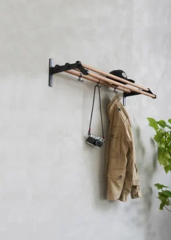 Essem Design Nostalgi 291 hat shelf 100 cm, Bambu-black BrownBlack Clearance