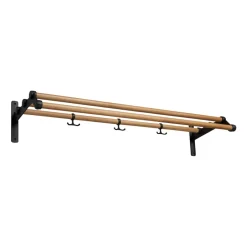 Essem Design Nostalgi 291 hat shelf 100 cm, Oak - Black Hot