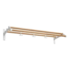 Essem Design Nostalgi 291 hat shelf 100 cm, Oak-white BrownBeigeWhite Online