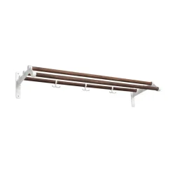 Essem Design Nostalgi 291 hat shelf, Walnut, white Brown Outlet