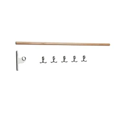 Essem Design Nostalgi add-on Hook rack, Oak, aluminium stand Beige Best