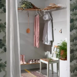 Essem Design Nostalgi hat shelf/ shoe shelf, oak, white BrownWhite Hot