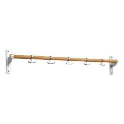 Essem Design Nostalgi hook 100 cm, Bambu-aluminum BrownSilver-coloured