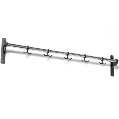 Essem Design Nostalgi hook 100 cm, chrome/black Silver-colouredBlack Discount