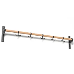 Essem Design Nostalgi hook 100 cm, oak, black BrownBlack Hot