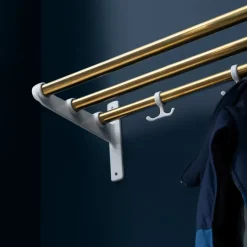 Essem Design Nostalgi Shoe or hat shelf, , aluminium stand White Clearance