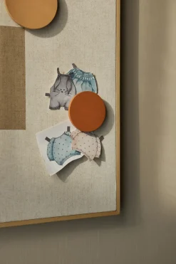 Nofred Noticeboard bulletin board + 3 magnets, Sand Beige Hot
