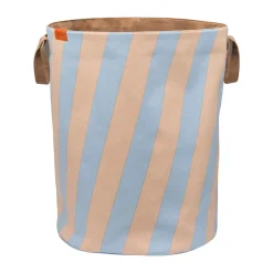 Mette Ditmer Nova Arte laundry basket 40x40x50 cm, Light blue-powder rose BlueBrown Hot
