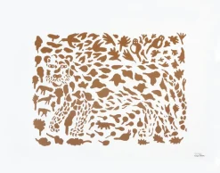Iittala Oiva Toikka Cheetah poster , 50x70 cm Brown Clearance