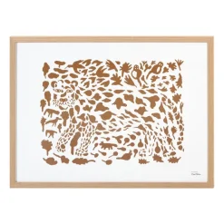 Iittala Oiva Toikka Cheetah poster , 50x70 cm Brown Clearance