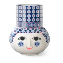 Bjørn Wiinblad Olga vase 20 cm, Blue Best