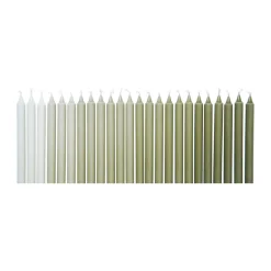 Ferm Living Ombre antique candles 24 pcs, Khaki Pink Discount