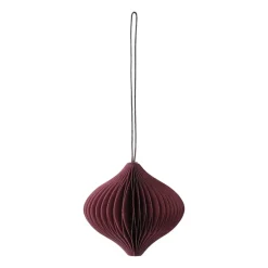 Scandi Living Onion baubles 4-pack, Red Hot