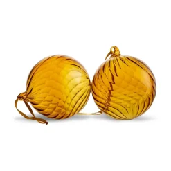 Byon Opacity Christmas tree bauble M Ø8 cm 2-pack, Yellow Online