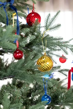 Byon Opacity Christmas tree bauble M Ø8 cm 2-pack, Yellow Online