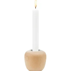 Stelton Ora candle sticks wood, large Beige New