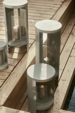 AYTM Ora lantern 43 cm, Taupe Grey