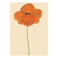 Paper Collective Orange Vallmo poster, 50x70 cm PinkRed