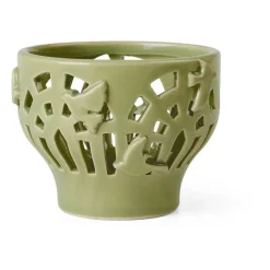 Kähler Orangery candle holder Ø9 cm, Spring leaf Green