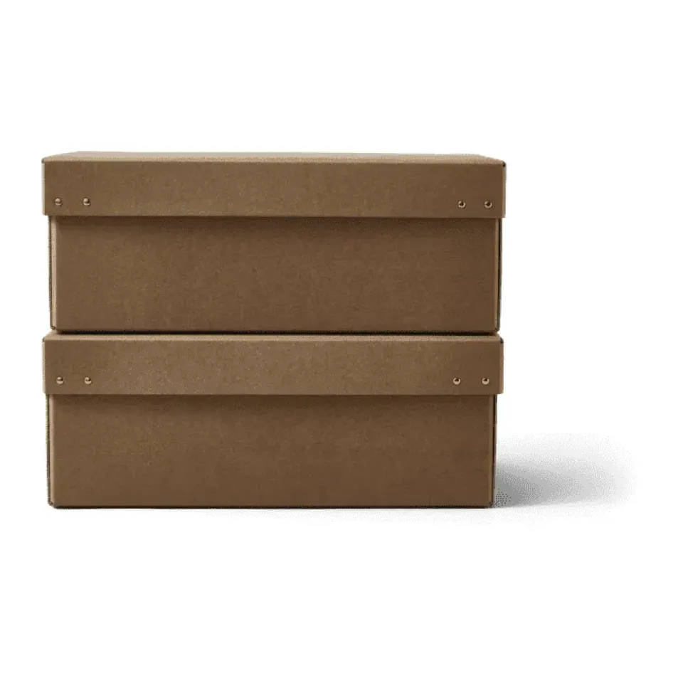 Form & Refine Ordinary storage box 2-pack, Brown