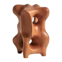 Ethnicraft Organic sculpture 22 cm, Varnished mahogany Brown Discount