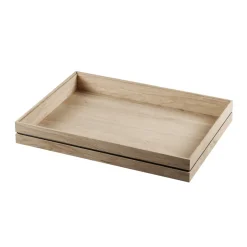 MOEBE Organise storage box 25x34 cm, Wood Brown New