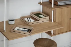 MOEBE Organise storage box 25x34 cm, Wood Brown New