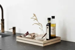 MOEBE Organise storage box 25x34 cm, Wood Brown New