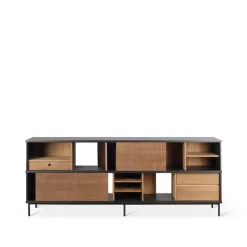 Ethnicraft Oscar sideboard, Teak 2 sliding doors 3 drawers Brown Online