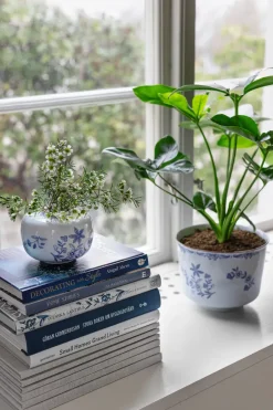 Rörstrand Ostindia plant pot, Ø20x15 cm Blue New