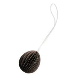 DBKD Ovoid paper Easter decoration small 4 cm, Brown