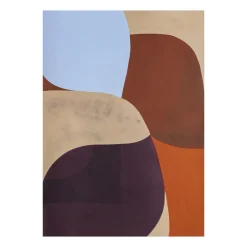 Paper Collective Painted Shapes 02 poster, 50x70 cm BrownBeigeOrange Best