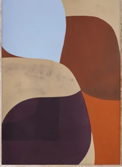 Paper Collective Painted Shapes 02 poster, 50x70 cm BrownBeigeOrange Best