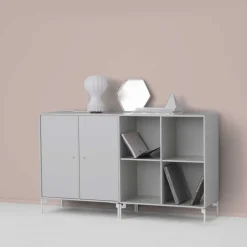 Montana Pair side table, Anthracite 04, chrome legs Grey Sale