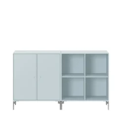 Montana Pair side table, Flint 148, chrome legs Blue Sale