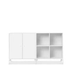 Montana Pair side table, New 101, lacquered legs White